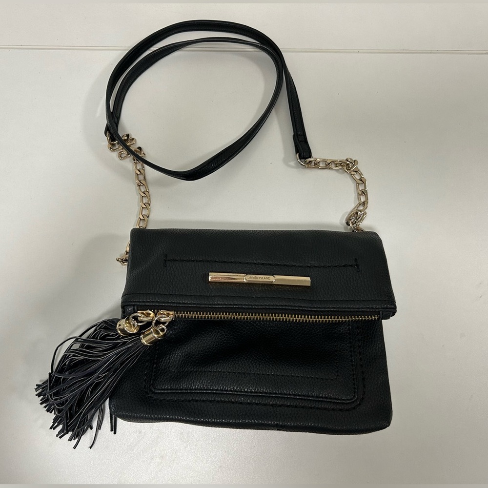 Petite River Island leather crossbag